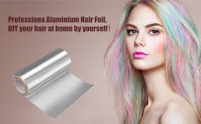 Aluminium Hair Foil, MOCOBO 16m*12cm Highlighting Silver hairdressing  Professional Salon Home Tinfoil Strips for Bleaching : Amazon.co.uk: Beauty