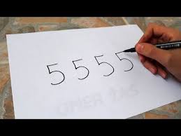 Cok Kolay 5555 Sayilarini Resme Cevirme Sayilardan Resim Cizme Youtube Resim Cizim Fikirleri Cizimler