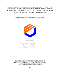 Iscriviti a facebook per connetterti con cewek padang e altre persone che potresti conoscere. Doc Product Comparison Between Wall S And Campina Using Product Attributes Brand Equity And Country Of Origin Dewi Purnamasari Academia Edu