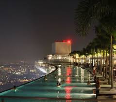 Pool On The 57th Floor Of The Marina Bay Sands Resort In Singapore I So Would Swim Here Cool Swimming Pools Singapore Hotels Beautiful Hotels