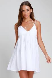 Felix White Swim Cover Up Fashion Dress Cover Swim Dress