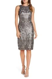 Women S Tadashi Shoji Sequin Lace Cocktail Dress Size 12 Grey In 2020 Cocktail Dress Lace Cocktail Dresses Online Nordstrom Dresses