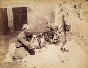 Women Grinding at the Mill, Palestine