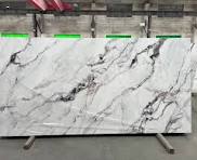 Full Body Printed Fendi White Quartz Slabs