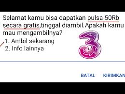 Indosat im3, axis, indosat mentari, xl, telkomsel simpati, telkomsel kartu as, 3 dll. Alhamdulillah Dapat Pulsa Paket Data Gratis Dari Operator Tre Youtube