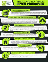 Leave No Trace Leave No Trace Camping Hiking Tips