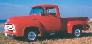 Image result for Light Red 1956 Truck