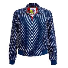 Harrington Jacket “Polka Dot” women (blue)
