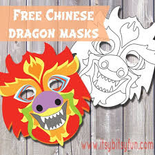 Two traditional designs (dragon and a cherry blossom design) are included, as well as a blank lantern ready for your own design, and the interior of the lantern. Free Printable Chinese Dragon Mask Template Chinese New Year Activities New Year S Crafts Dragon Mask