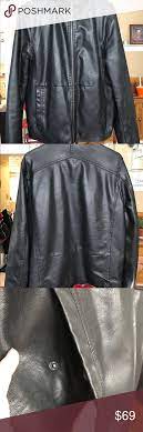 Liz Claiborne Faux Leather Black Quilted Coat Quilted Coat Liz Claiborne Faux Leather Jackets