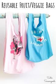 Cloth Produce Bags for Fruit and Vegetables from Kids T-Shirts