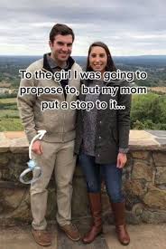 Pat mom and dad on the back and tell then you love them. Ready To Pull Out His Ring For Proposal Man Stops Half Way After His Mom S Shout News 24h