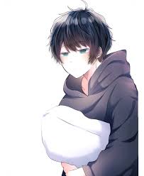 This spiky hairstyle is perfect for the edgy guy who is actually working with a lot of hair. View 17 Hoodie Black Hair Blue Eyes Hot Anime Boy Weculanur