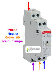 Cablage Branchement Telerupteur Abb Unipolaire Voir Schema Contacteur Electrique Installation Electrique Maison Electricite Schema