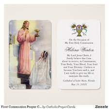 Pin On First Holy Communion Prayer Cards