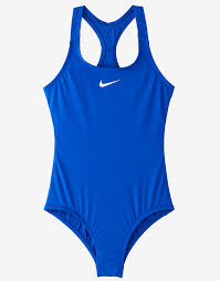 girls new solid racerback swimsuit racer blue