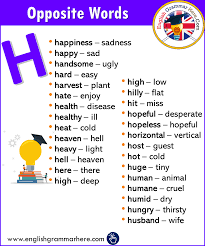 Alphabet is google, nest, google x labs, calico, and more. Alphabetical Opposite Word List H English Grammar Here