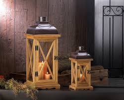Hayloft Large Wooden Candle Lantern Wholesale At Koehler Home Decor Wooden Lanterns Lantern Candle Decor Wood Candle Lantern