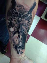 12 Best Owl And Clock Tattoo Ideas Petpress Clock Tattoo Owl Tattoo Design Tattoos