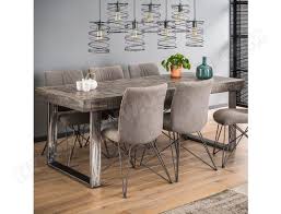 Chez meubles des patriotes, vous bénéficiez de notre expérience du bois lors de la fabrication de votre table et vos meubles de salle à manger sur mesure, de l'idée jusqu'à la livraison. Table A Manger En Bois Massif Gris Et Metal Noir Dayton Nouvomeuble Ma 82ca492tabl H5ebd Pas Cher Ubaldi Com