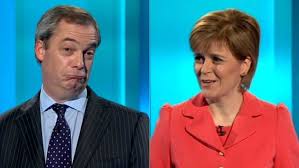 Keep a sense of proportion Farage Makes Funny Faces At Nicola Sturgeon S Criticism Daily Mail Online
