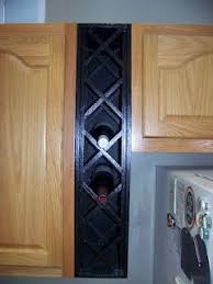 Custom Made Wine Rack Genius To Fill Gaps Between Cabinet And Fridge Yes This Is In My New Kitchen 3 Kitchen Redo Home Diy Home Projects