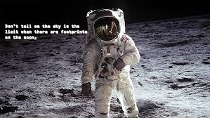 Although that's more of reaction to the piece rather than the input of it. Hd Wallpaper The Sky Is Not The Limit Hd Astronaut Footprints Moon Quote Wallpaper Flare