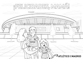 Escudo Atletico De Madrid Para Colorear