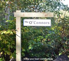 Making A Sign And Hanging Post Farm Signs Entrance Farm Signs Driveway Sign