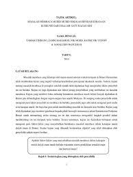 Artikel review berisi rangkuman dari beberapa penelitian yang sudah dilakukan. Contoh Article Review