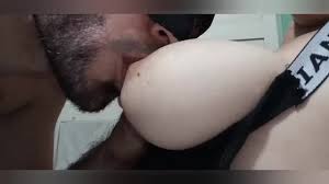 My husband is addicted to sucking my big natural tits thats why I always  breastfeed him part IV