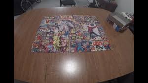 Marvel comics 1000 piece puzzle. Timelapse 1000 Pc Marvel Comics Collage Youtube