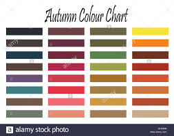 Color Chart For Autumn Type Woman For Clothes And Makeup