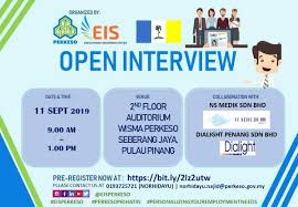 2593 jalan perusahaan kawasan perusahaan perai penang 13600 my. Employment Insurance System On Twitter Temuduga Terbuka Mingguan Eis Perkeso Akan Mengadakan Temuduga Terbuka Dengan Kerjasama Ns Medik Sdn Bhd Dan Dialight Penang Sdn Bhd Bagi Memberi Peluang Pekerjaan Kepada Para Pencari