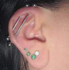 Double Industrial Piercing Healing Industrial Piercing Piercing Ear Piercings