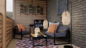 This adorable set is perfect for a studio apartment with some limited outdoor space. Your Summer Just Got A Whole Lot Cooler Thanks To These Boho Patio Design Ideas Spacejoy