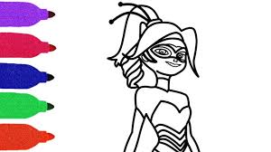 Bee coloring pages for kids: Miraculous Ladybug Chloe Queen Bee Coloring Book For Kids Cat Noir And Ladybug Coloring Youtube