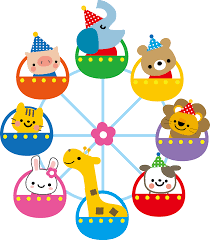 circo palhaco e parque 教室のデコレーション 遊園地 イラスト 誕生表