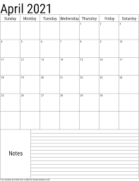 • printable monthly calendar 2021 with 12 month calendar 2021 on 12 pages (one month per page), including federal holidays and week starts on sunday. February 2021 Vertical Calendar With Notes Handy Calendars