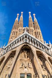 The expiatory church of the holy family, barcelona, usually known as the sagrada familia (holy family), is the masterwork of antoni gaudl, the great catalan architect. Barcelona Spain Church Stock Photos Offset