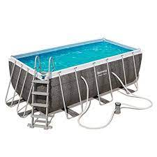 bestway 56722 power steel piscine hors sol rectangulaire 412 x 201 x 122 cm echelle piscine tubulaire piscine hors sol rectangulaire piscine tubulaire bestway