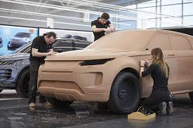 Car Design World On Instagram Clay Modelers Working On 2019 Range Rover Evoque Cardesign Car Design Clay New Model Car New Range Rover Evoque Car Design