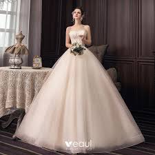 Maybe you would like to learn more about one of these? Mode Champagner Korsett Brautkleider Hochzeitskleider 2020 Ballkleid Bandeau Glanz Tulle Spitze Blumen Armellos Ruckenfreies Lange