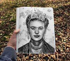 Frida Kahlo By Klarem Frida Kahlo Drawing Surealism Art Snake Art
