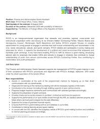 Complete weekly progress report and work with management to develop, communicate, and track daily/weekly/monthly goals. Https Www Rycowb Org Wp Content Uploads 2020 07 Finance And Administrative Grants Assistant Pdf