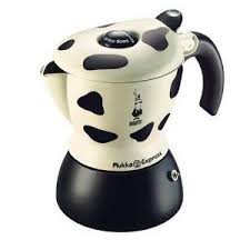 Amazon Com Bialetti Mukka Express 2 Cup Cow Print Stovetop Cappuccino Maker Black And White Stovetop E Cappuccino Maker Coffee And Espresso Maker Cappuccino