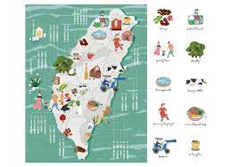 台灣農會年鑑地圖 rabbit44 s portfolio map design map projects city illustration