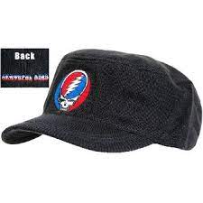 Grateful Dead Hat Military Style Cap Sunshinedaydream Biz Grateful Dead Grateful Dead Hats Military Fashion
