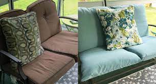 Using outdoor cushion fabric, i sewed new covers for our outdoor glider cushions. Diy Patio Cushion Covers