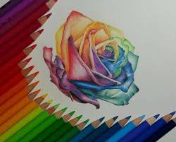 Come Disegnare Fiori Realistici Petali Colorati Matite Colorate Disegni Di Rose Disegni A Matita Colorate Disegni